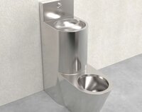 Bồn cầu kèm chậu rửa tay inox 304 HDBC303