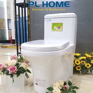 Bồn cầu két liền 2 nhấn Minh Long KL09