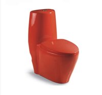 Bồn cầu két liền màu đỏ HM-2019R