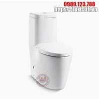 Bồn cầu Kohler K-3902T-S-0 một khối xả nhấn nắp êm