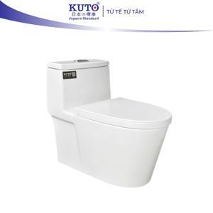Bồn cầu liền khối Hảo Cảnh 1010 - hoa văn HC09