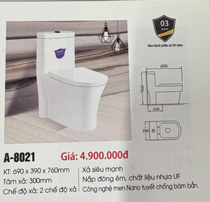 Bồn cầu liền khối Latin A8021