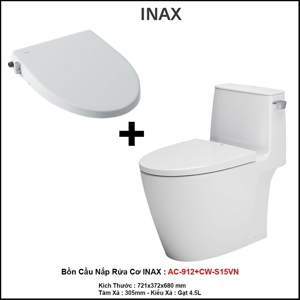 Bồn cầu nắp rửa cơ Inax AC-912/CW-S15VN