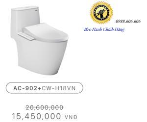 Bồn cầu nắp rửa điện tử Inax AC-902VN+CW-H18VN