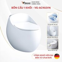 Bồn cầu quả trứng Voriger bồn cầu nguyên khối xả xoáy nắp và bệ ngồi bồn cầu nhựa ABS VG-AC902VN