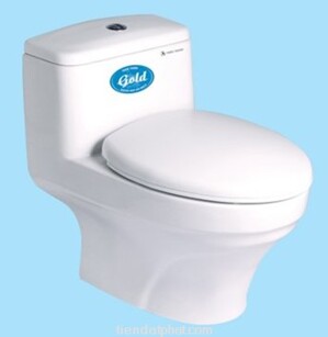 Bồn cầu Thiên Thanh Gold - 1 khối