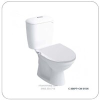 Bồn cầu thoát ngang Inax C-306PT+CW-S15VN nắp rửa cơ