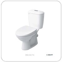 Bồn cầu thoát ngang Inax C-306VPT nắp thường, xả 2 nhấn
