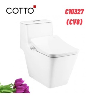 Bồn cầu ToTo C10327(CV8), 1 khối nắp rửa điện tử