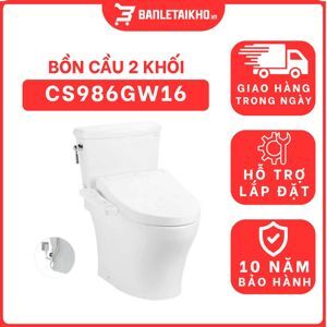 Bồn cầu Toto CS986GW16 nắp rửa Washlet TCF23410AAA