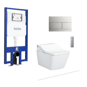 Bồn Cầu TOTO CW522EA/TCF803CZ/WH172AT Treo Tường Tự Xả Nước