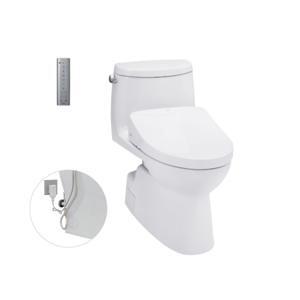 Bồn cầu Toto một khối kèm nắp rửa Washlet MS905W11
