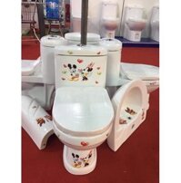 Bồn cầu trẻ em Saguaro Micky 1 khối nắp êm