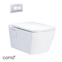 Bồn cầu treo két nước âm tường COTTO SC19877(F)