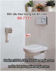Bồn cầu treo két nước âm tường Imex IM-7111