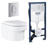 Bồn cầu treo tường két nước âm Grohe 39296000 (Trọn bộ) - Pimisi