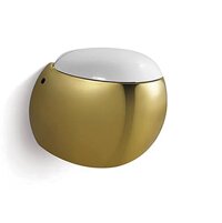 Bồn cầu treo tường két nước âm tường mạ vàng B2301G-2 (Đặt hàng 10-15 ngày- Giá đã bao gồm nút nhấn xả và két nước âm tường)