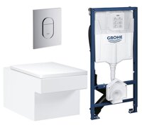 Bồn cầu treo tường két nước âm Grohe 39244000 (Trọn bộ)