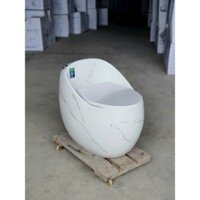 Bồn cầu trứng, bệt trứng, bồn cầu một khối, bệt liền khối 935TNA cầu trứng trắng nắp trắng