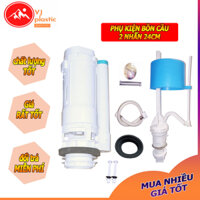 Bồn Cầu TV - Bộ xả bồn cầu két rời 2 nhấn thương hiệu Việt Nhật chiều cao 24cm phù hợp với đa số bồn cầu