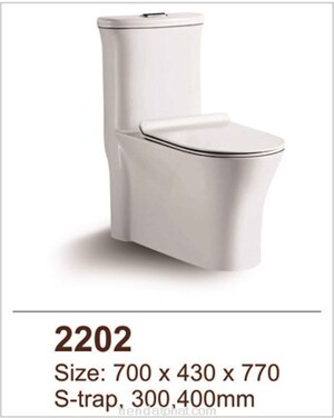Bồn cầu Việt Mỹ 2202 - 1 khối