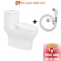 Bồn Cầu Viglacera V45M Xả Xoáy Nắp Êm V68 Tặng Xịt VG826