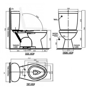 Bồn cầu Winston VF-2395SL