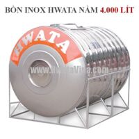 Bồn chứa nước Inox Hwata 4000 lít nằm