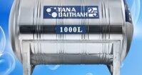 Bồn chứa nước inox SUS304 Đại Thành 1000L nằm