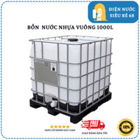 Bồn Chứa Nước Tank Vuông 1000L Có Khung Nhôm - Tank Chưa Nước 1000L Khung Nhôm