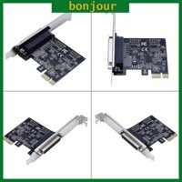Bon Cổng song song DB25 25Pin PCIE Riser Card Máy in LPT sang PCI-E cho Bộ chuyển đổi thẻ Express AX99100