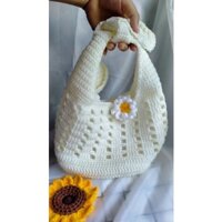 Bon crochet [Handmade] Túi len đeo vai đáng yêu bẳng len - CÓ LÓT TÚI