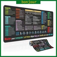 Bon Excels và Word Phím tắt Bàn phím Chuột Pad Không gian làm việc thoải mái Thảm cho văn phòng