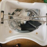 Bồn gội đầu Dưỡng Sinh Tai Thỏ  - Chậu gội đầu dưỡng sinh ( nhựa hai màu đen&trắng) full phụ kiện