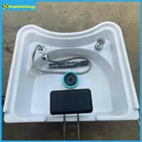 Bồn Gội Rời Tai Thỏ Nhựa Trắng – Đen Gội Đầu Dưỡng Sinh ( hàng có sẵn )