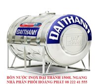 BỒN INOX ĐẠI THÀNH 1500L NGANG