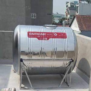 Bồn inox Đại Thành Vigo 1500L, ngang, SUS 316