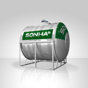 Bồn inox Sơn Hà ngang SHN2000 (Phi 1380)