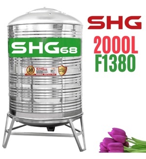 Bồn Inox Sơn Hà Đứng SH-2000 -  2000 lít , đứng , Φ1380