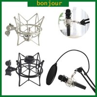 Bon Micro Chống Sốc Đứng Mic Giá Đỡ Kẹp Giá Đỡ Micro Máy Tính Karaoke Khung Chống Sốc Chân Đế Micro