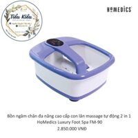 Bồn ngâm chân đa năng cao cấp con lăn massage tự động 2 in 1 HoMedics Luxury Foot Spa FM-90