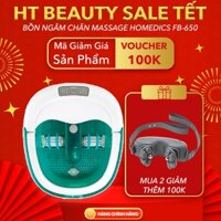 Bồn ngâm chân Homedics FB-650 HTBeauty massage khô cao cấp có 4 con lăn massage tự động giúp thư giãn hiệu quả