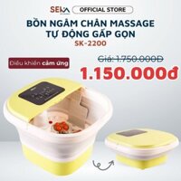 Bồn Ngâm Chân Massage Hồng Ngoại Tự Động SEKA SK195 Gấp Gọn Điều Khiển Từ Xa Màn Cảm Ứng Tiếng Việt