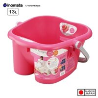 Bồn ngâm chân thư giãn Inomata Relax Ashiyu 13L - Hàng nội địa Nhật Bản Made in Japan - Màu hồng