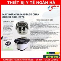 Bồn ngâm và massage chân OROMI-267B Nhật Bản - Hàng Công ty  - 6 Con lăn - CHÍNH HÃNG