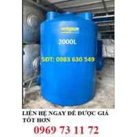 BỒN NHỰA 2000L ĐỨNG LONG ĐẠI THÀNH GIÁ RẺ BẢO HÀNH 12 NĂM