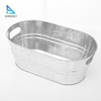 Bồn nước giải khát mạ kẽm, Xô mạ kẽm, Làm mát rượu sâm panh bia, Bồn tắm hình bầu dục làm bằng kim loại thép mạ kẽm để làm mát bia