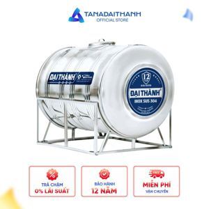 Bồn nước inox Đại Thành I2500 (ϕ1200) ngang
