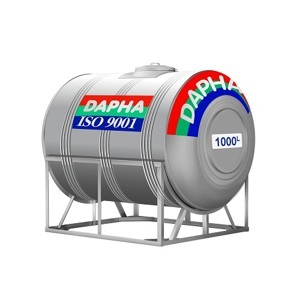 Bồn nước inox Dapha xuất khẩu nằm 6000L