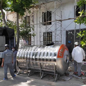Bồn nước Inox Hwata 5000 lít ngang
